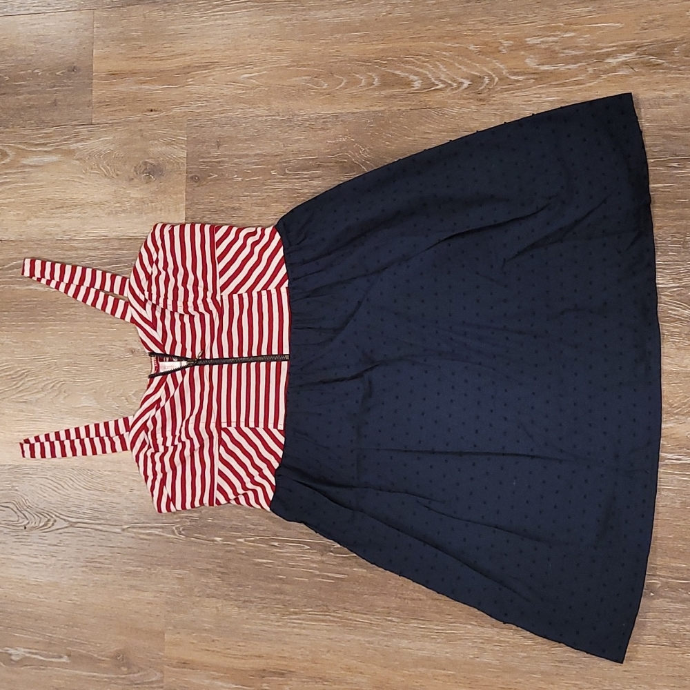 Xhilaration red, white, blue dress